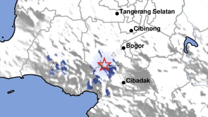 GEMPA M4,1 GUNCANG BOGOR, HIPOSENTRUM KEDALAMAN 5 KILOMETER